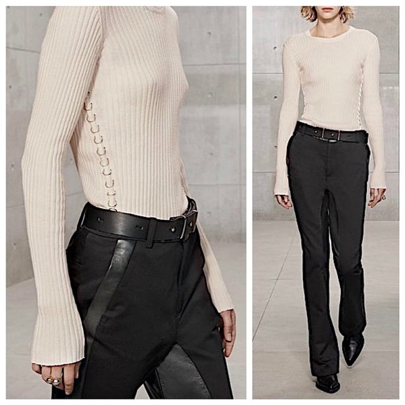 New Zara SRPLS Limited Edition Ribbed Cotton Sweater with Metal Ring Det… - Picture 1 of 8